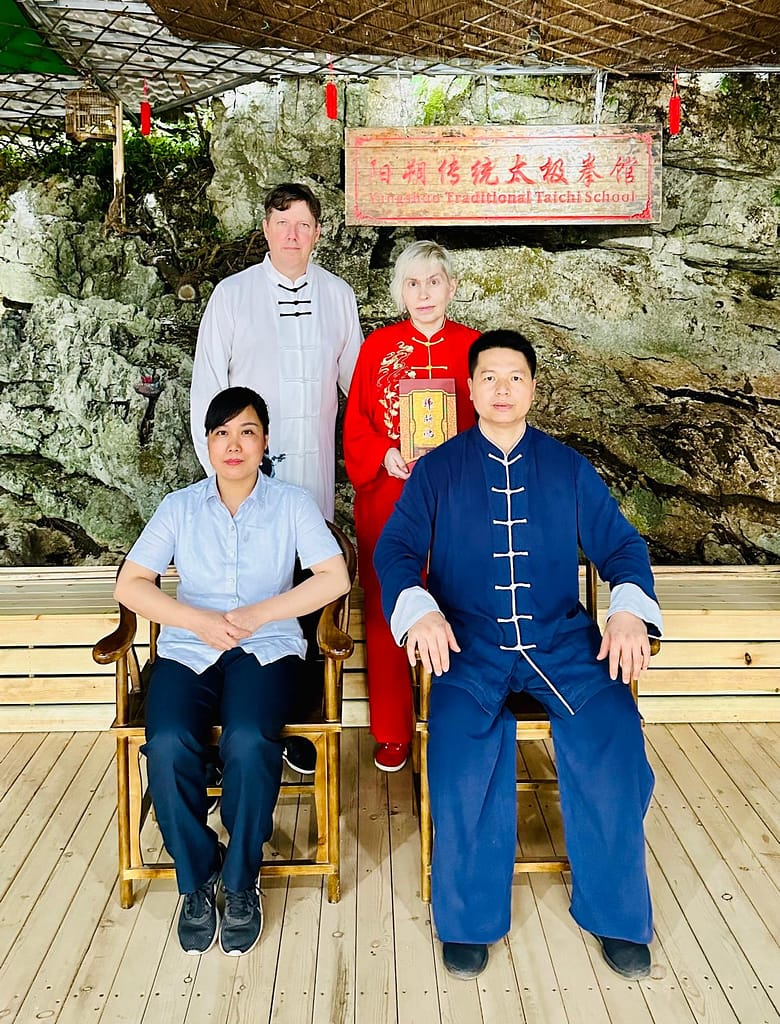 8E1F40EB-345B-4453-AFEB-F0B8B738670B Group at the traditional Taichi school with Master Kim Wu and Maria van Bruggen.