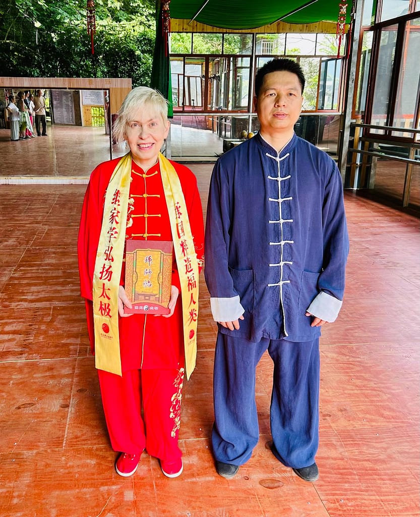 2E7429C7-1CC2-49EB-9B83-B454F2468F14 Maria van Bruggen with Master Kim Wu after the ceremony.